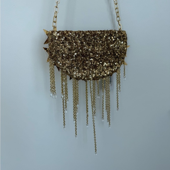 JW PEI Anika Star-Embellished Chain Bag - Gold - Picture 9 of 15